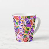 Tasse Latte Motifs Abstraits (Angle droit)