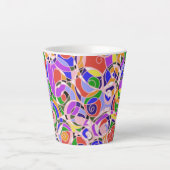 Tasse Latte Motifs Abstraits (Devant)