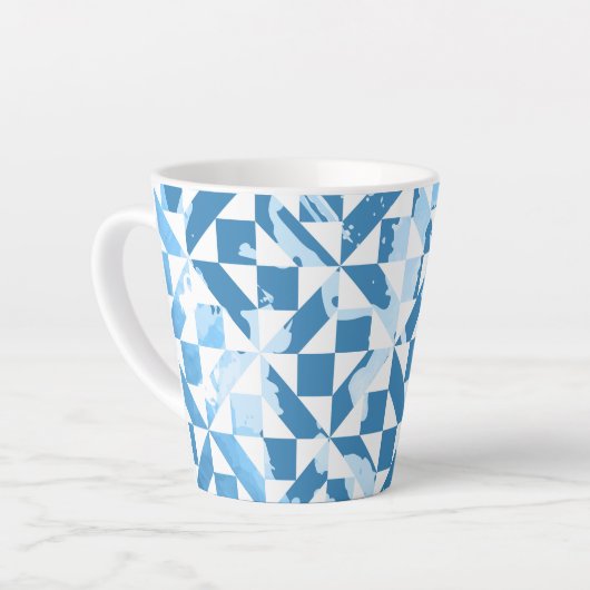 Tasse Latte Motifs d'aquarelle (Angle gauche)