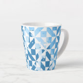 Tasse Latte Motifs d'aquarelle (Angle droit)