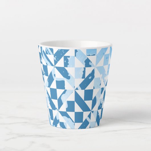 Tasse Latte Motifs d'aquarelle (Devant)