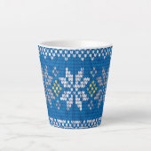 Tasse Latte Motifs Simples Modèle 3 (Devant)