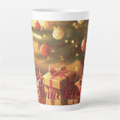 Tasse Latte Motiv, mit Geschenken unterm Weihnachtsbaum 37016 (Devant)