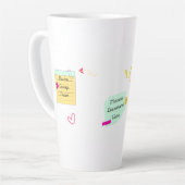 Tasse Latte Motivation and positive vibes (Angle gauche)