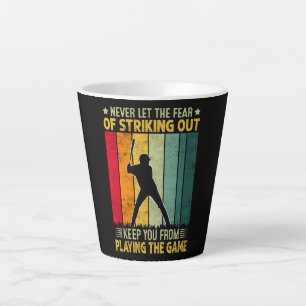 Tasse Latte Motivation de joueur de baseball