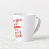 Tasse Latte Motivation Quote Design (Angle droit)