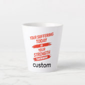 Tasse Latte Motivation Quote Design (Devant)