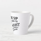 Tasse Latte Motivation succès citation noir (Angle droit)