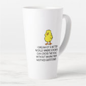 TASSE LATTE MOTIVATIONS DE POULET (Angle droit)