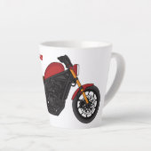 Tasse Latte moto de style croiseur cool (Angle droit)
