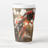 Tasse Latte Motocross Rider (Devant)