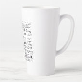 Tasse Latte Mots Inspirants Noir Blanc (Droite)