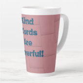 Tasse Latte Mots-types  (Angle droit)