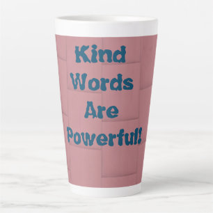 Tasse Latte Mots-types 