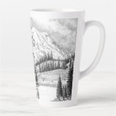 Tasse Latte Mount Rainier, Washington (Droite)