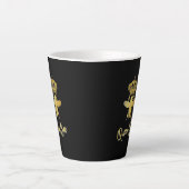 Tasse Latte Mouton noir en latte d'or QUEEN BEE (Devant)