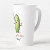 Tasse Latte Mug, Amusant, Beau article de Pickleball (Angle droit)