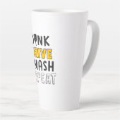 Tasse Latte Mug, Amusant, Beau article de Pickleball (Angle droit)