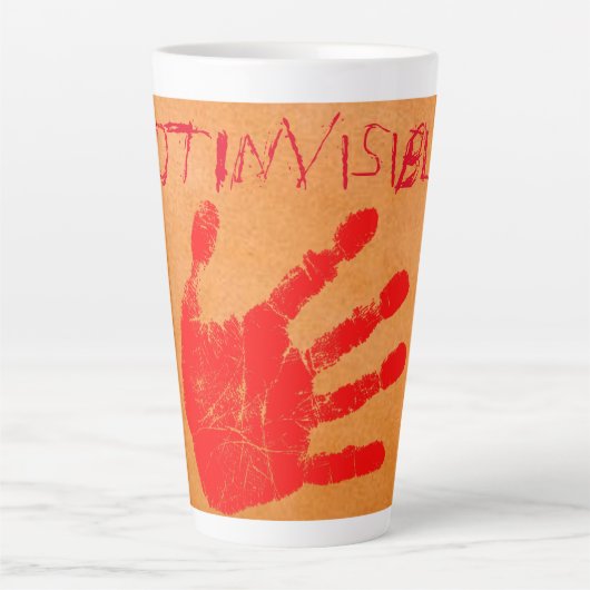 Tasse Latte #Mug en latte invisible (Devant)