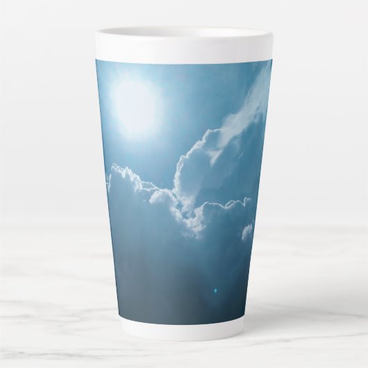 Tasse Latte Mugs-Lumière Dramatique À Travers Les Nuages (Devant)