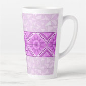 TASSE LATTE MUGUE D'ART DÉCORATIF VIOLET (Droite)