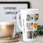 Tasse Latte Multi photo collage personalized love you mom
