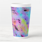 Tasse Latte Multicolor Abstrait (Devant)