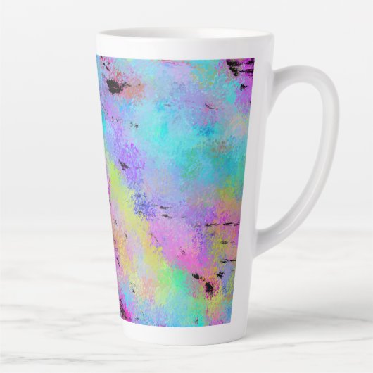 Tasse Latte Multicolor Abstrait (Droite)