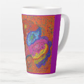 Tasse Latte Multicolored Fish Pattern  (Angle droit)