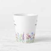 Tasse Latte Multihued Wildflower Baby Shower Celebration (Devant)