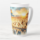 Tasse Latte Mur occidental Jérusalem (Angle droit)