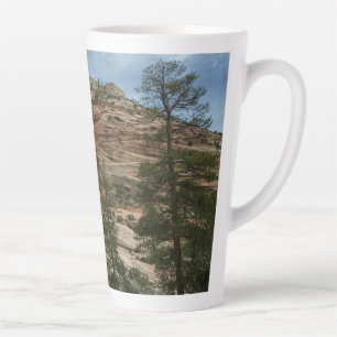 Tasse Latte Murs de roche usés dans le parc national de Zion