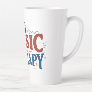 Tasse Latte Music Is My Therapy Funny Music Lover Headphones D