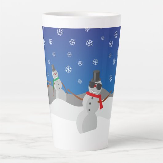 Tasse Latte Musical Snowmen (Devant)