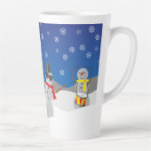 Tasse Latte Musical Snowmen (Droite)