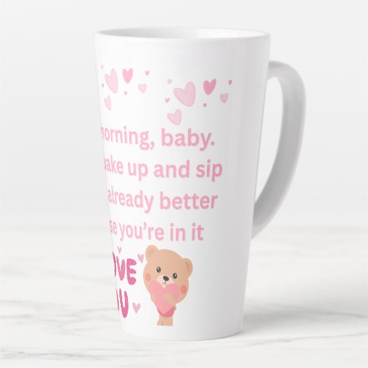 Tasse Latte Musique (Angle droit)