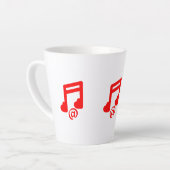Tasse Latte @ musique d'amour (Angle gauche)