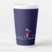 Tasse Latte musique, danse, romantique (Devant)