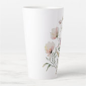 Tasse Latte Musique d'aquarelle douce en Botanique (Devant)