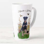 Tasse Latte Musique de café du planificateur (Angle droit)