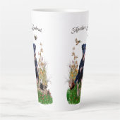 Tasse Latte Musique de café du planificateur (Devant)