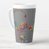 Tasse Latte Musique de conception d'art Scorpion (Angle gauche)