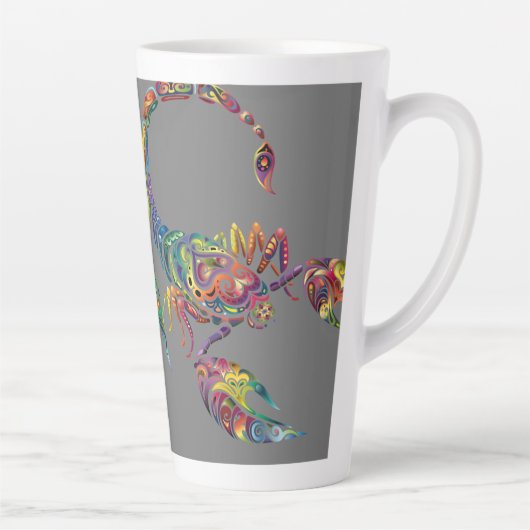 Tasse Latte Musique de conception d'art Scorpion (Droite)