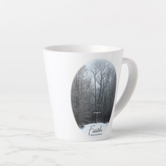 Tasse Latte Musique de foi (Angle droit)