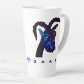 Tasse Latte Musique de la tête de chèvre (Angle droit)