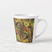 Tasse Latte Musique de lave jaune  (Droite)