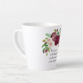 Tasse Latte Musique de poésie #3 (Angle gauche)