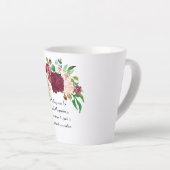 Tasse Latte Musique de poésie #3 (Angle droit)