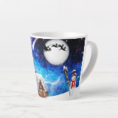 Tasse Latte Musique de vacances (Angle droit)