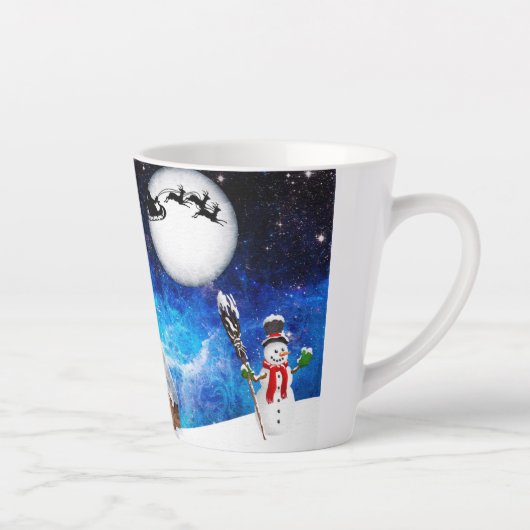 Tasse Latte Musique de vacances (Droite)